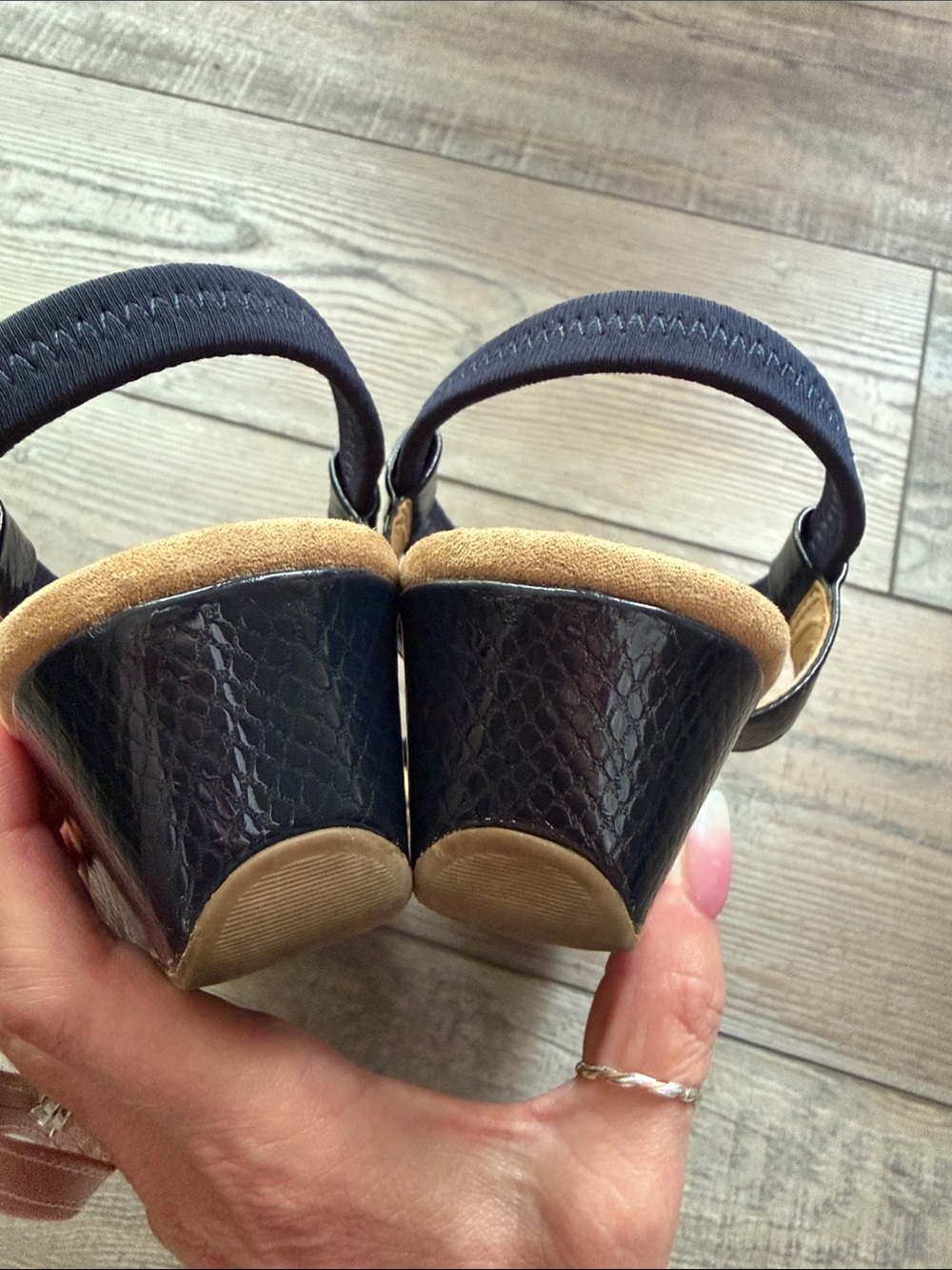 Alfani Navy Blue Sandals - Size 7 - Picture 4 of 8